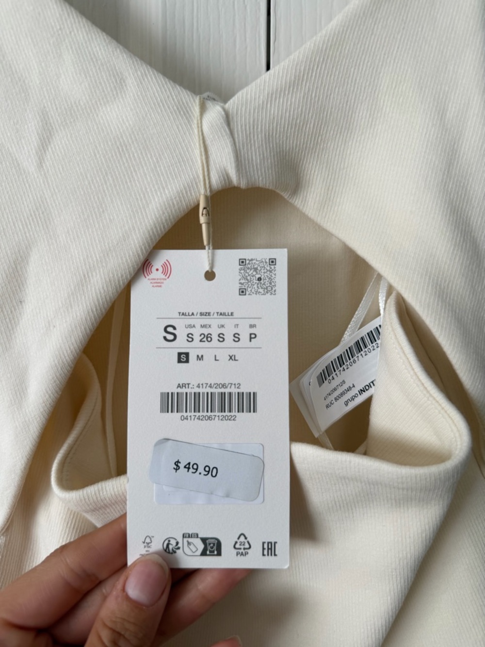 Zara Cream Spaghetti-Strap Maxi Dress - Picture 6 of 9